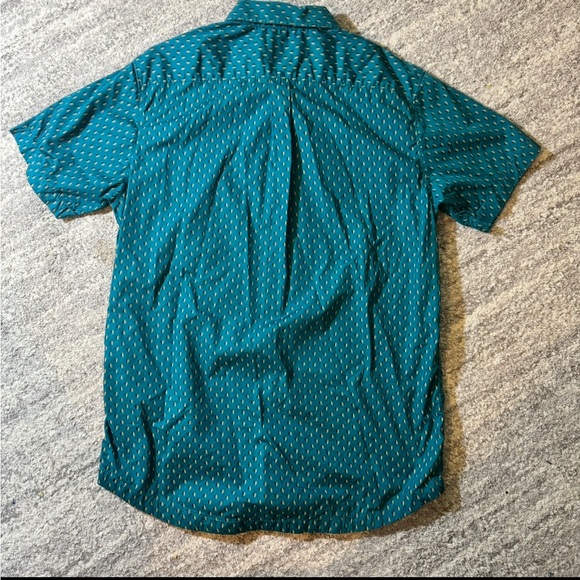 RVCA Blue Casual Button Down Shirt - Picture 2 of 4